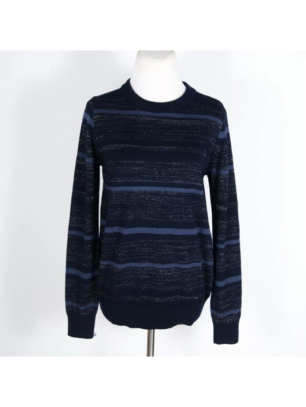 M.I.h. Jeans Blue Metallic Striped Light Sweater XS